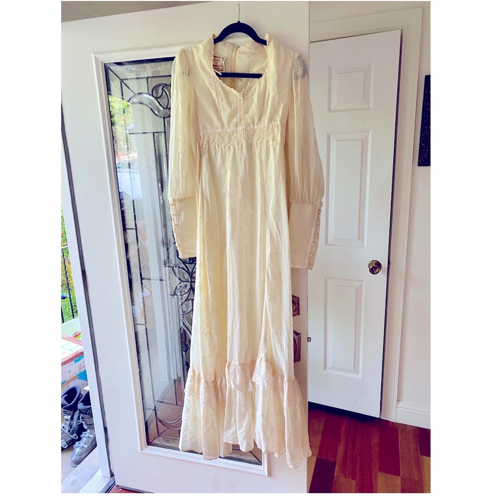 Vintage Gunne Sax Ivory Dress Size 9